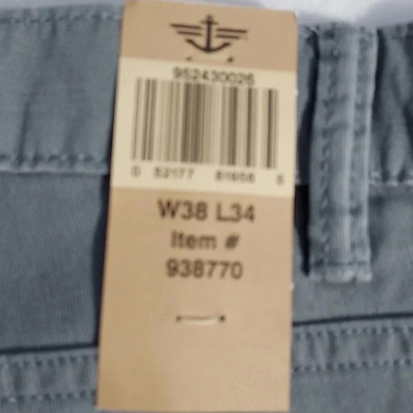 NWT Dockers Pacific 5 Pocket Straight Fit Grey Pants Men W38 L34 - Picture 8 of 10
